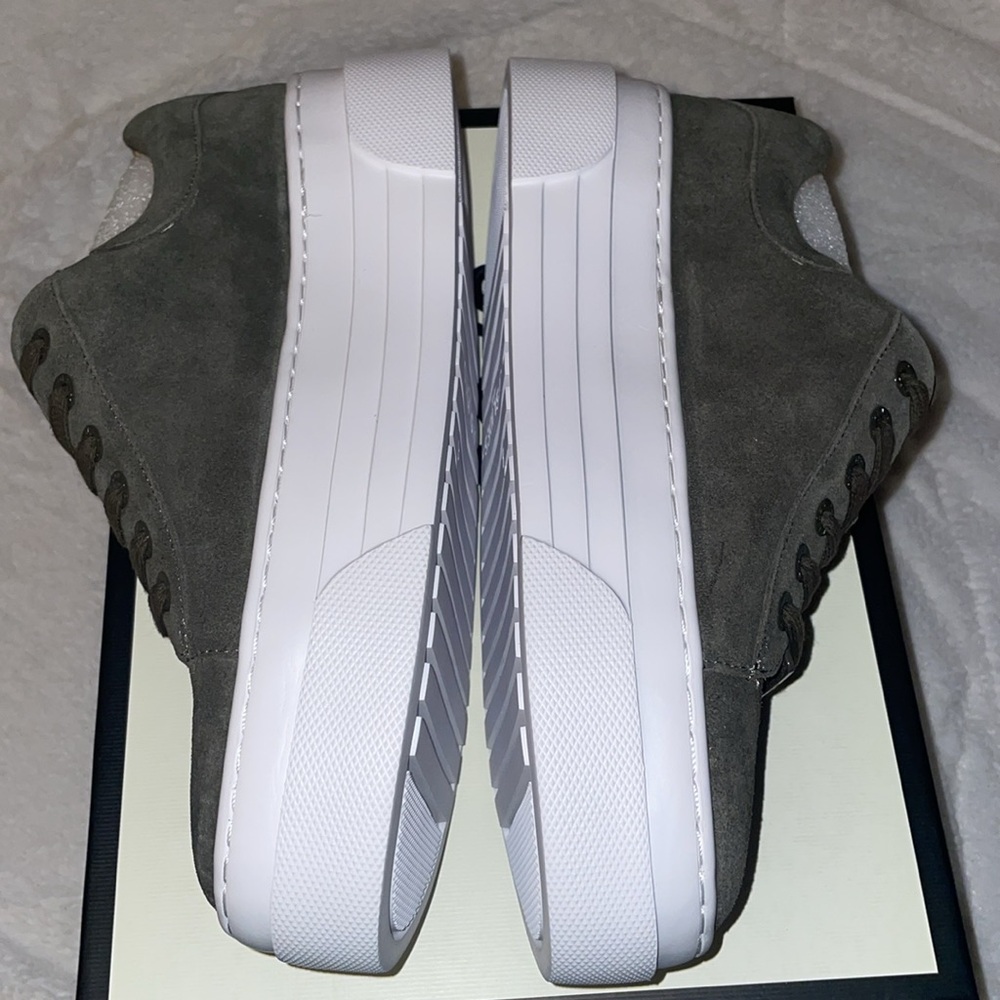 NWT J/SLIDES AMANDA Khaki Suede Sneaker - Picture 12 of 15
